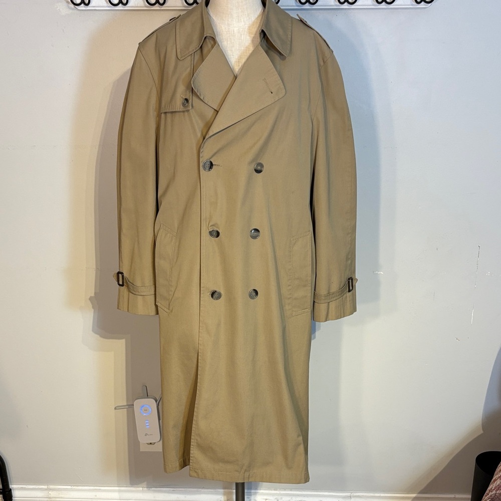 Classic Double Breasted Tan Trench Coat